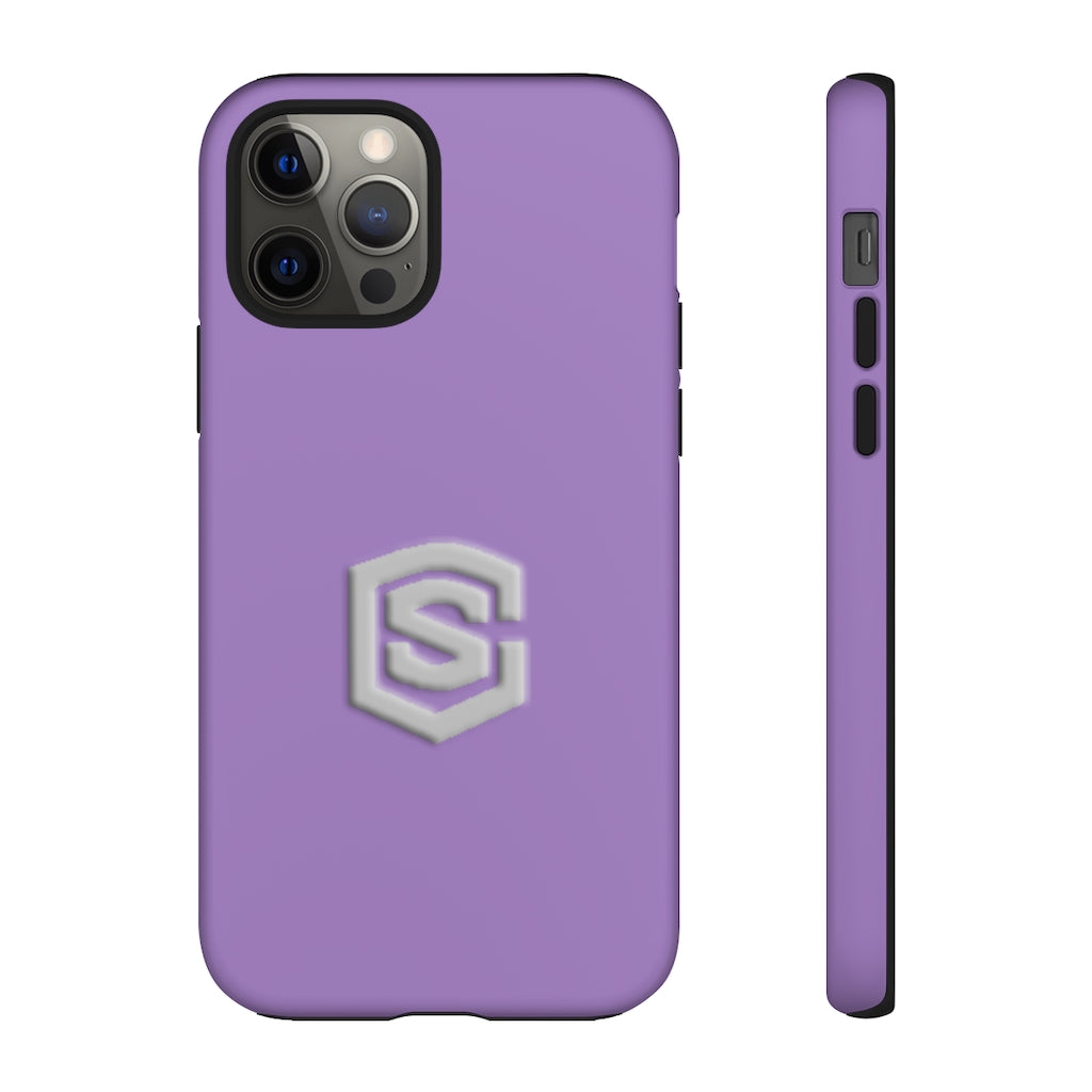 Purple Tough Cases Silver Logo