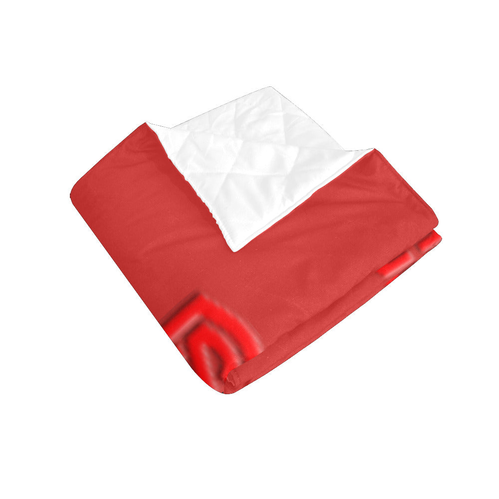 Red Custom Quilt Red Logo Custom Quilt 50" x 60"