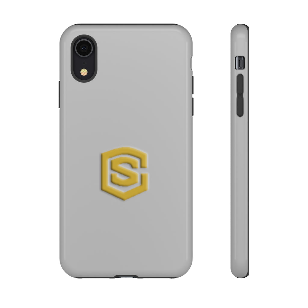Silver Tough Cases Gold Logo