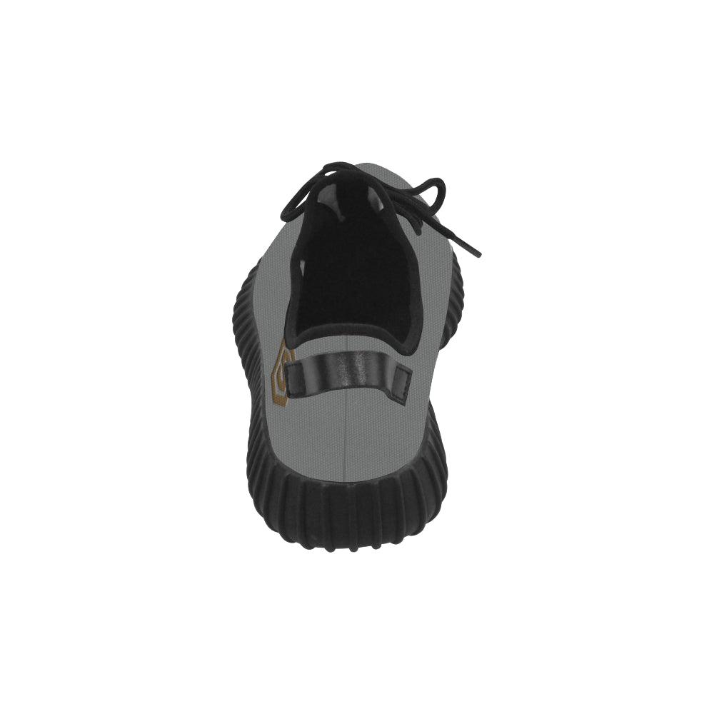 brown logo Grus Men's Breathable Woven Running Shoes (Model 022)