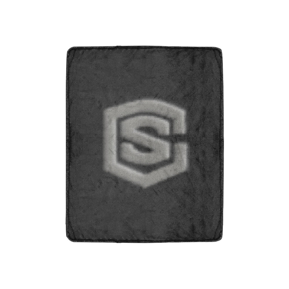 Black Ultra-Soft Micro Fleece Blanket Grey Logo Ultra-Soft Micro Fleece Blanket 30"x40"