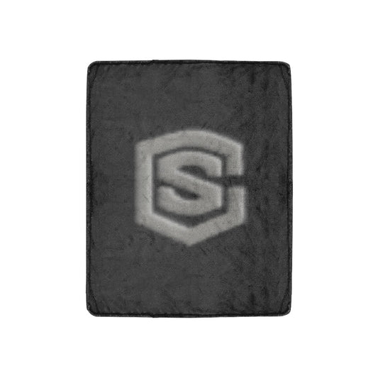 Black Ultra-Soft Micro Fleece Blanket Grey Logo Ultra-Soft Micro Fleece Blanket 30"x40"
