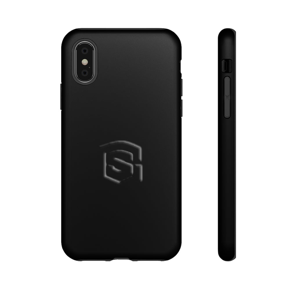 Black Tough Cases Black Logo