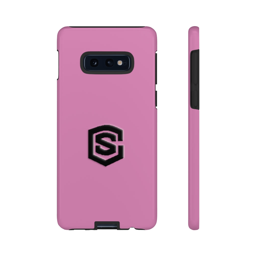 Pink Tough Cases Black Logo