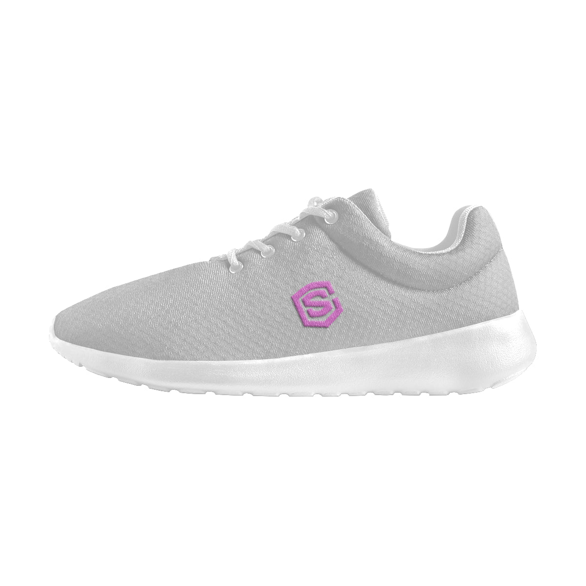 pink logo Women's Athletic Shoes (Model 0200)