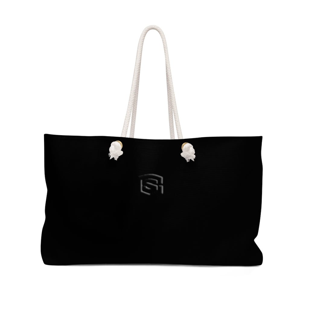 Black Weekender Bag Black Logo