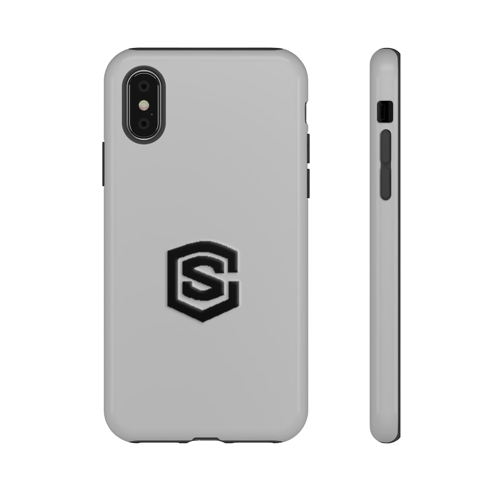 Silver Tough Cases Black Logo