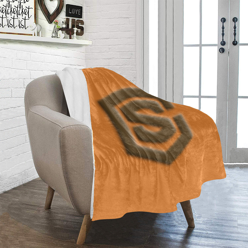 Orange Ultra-Soft Micro Fleece Blanket Brown Logo Ultra-Soft Micro Fleece Blanket 30"x40"