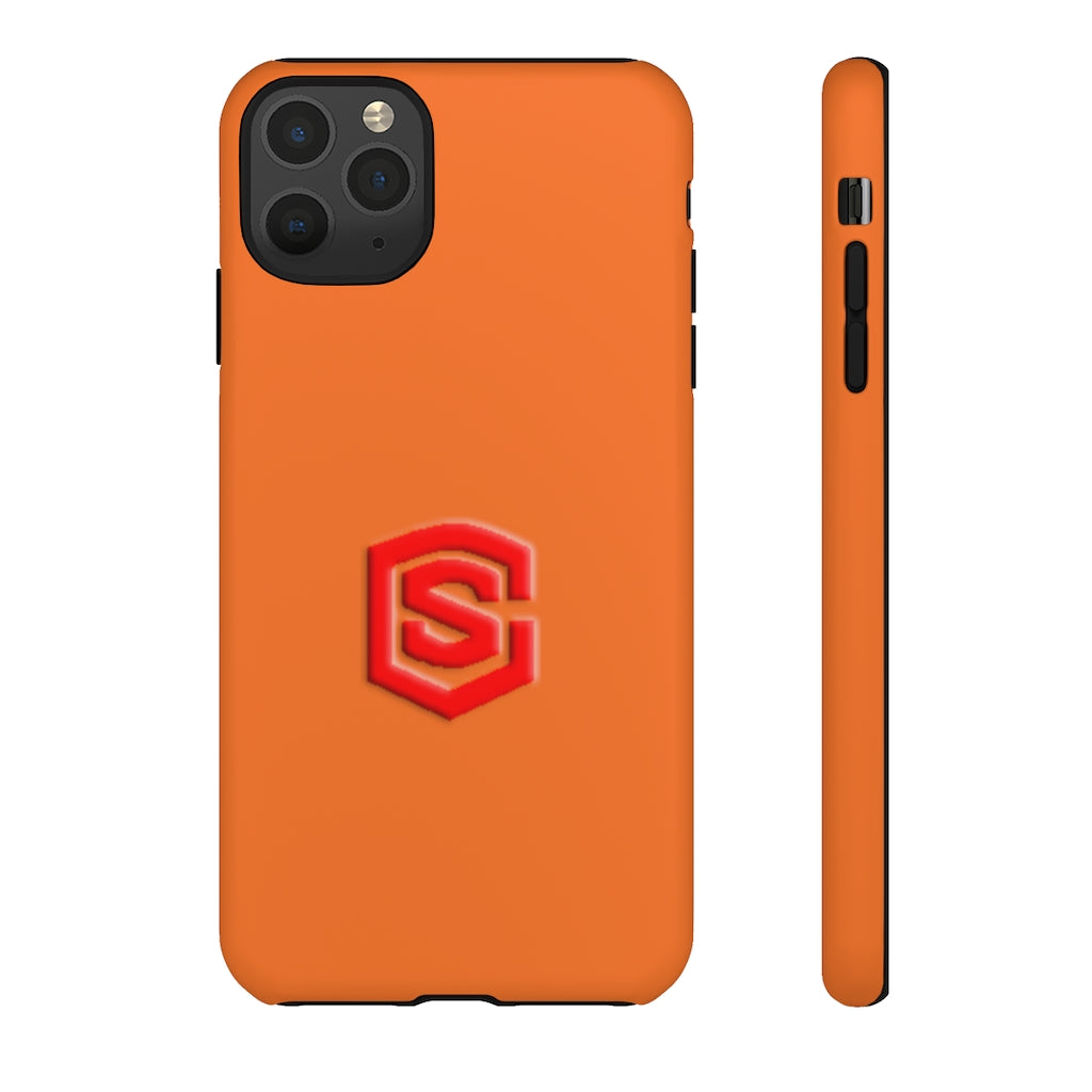 Orange Tough Cases Red Logo