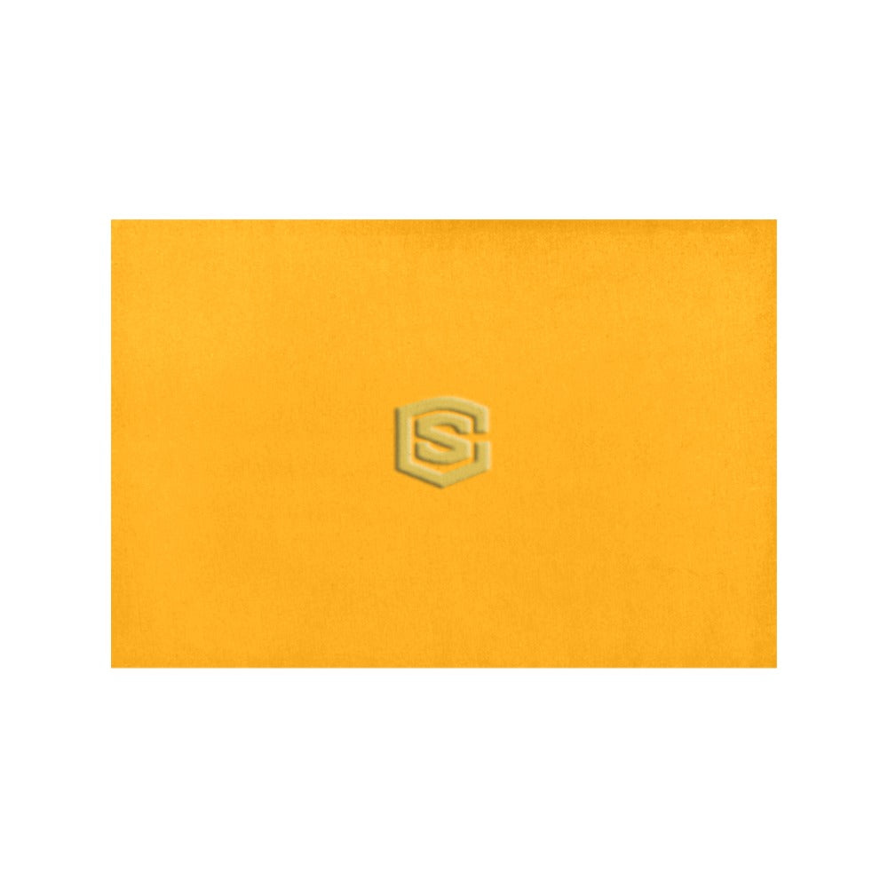Orange Placemats 12" x 18" With Gold Logo Placemats 12" x 18" (Set of 2)