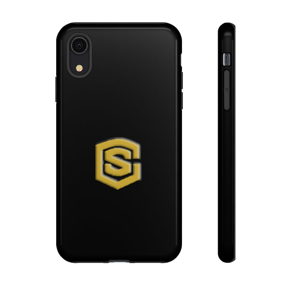Black Tough Cases Gold Logo