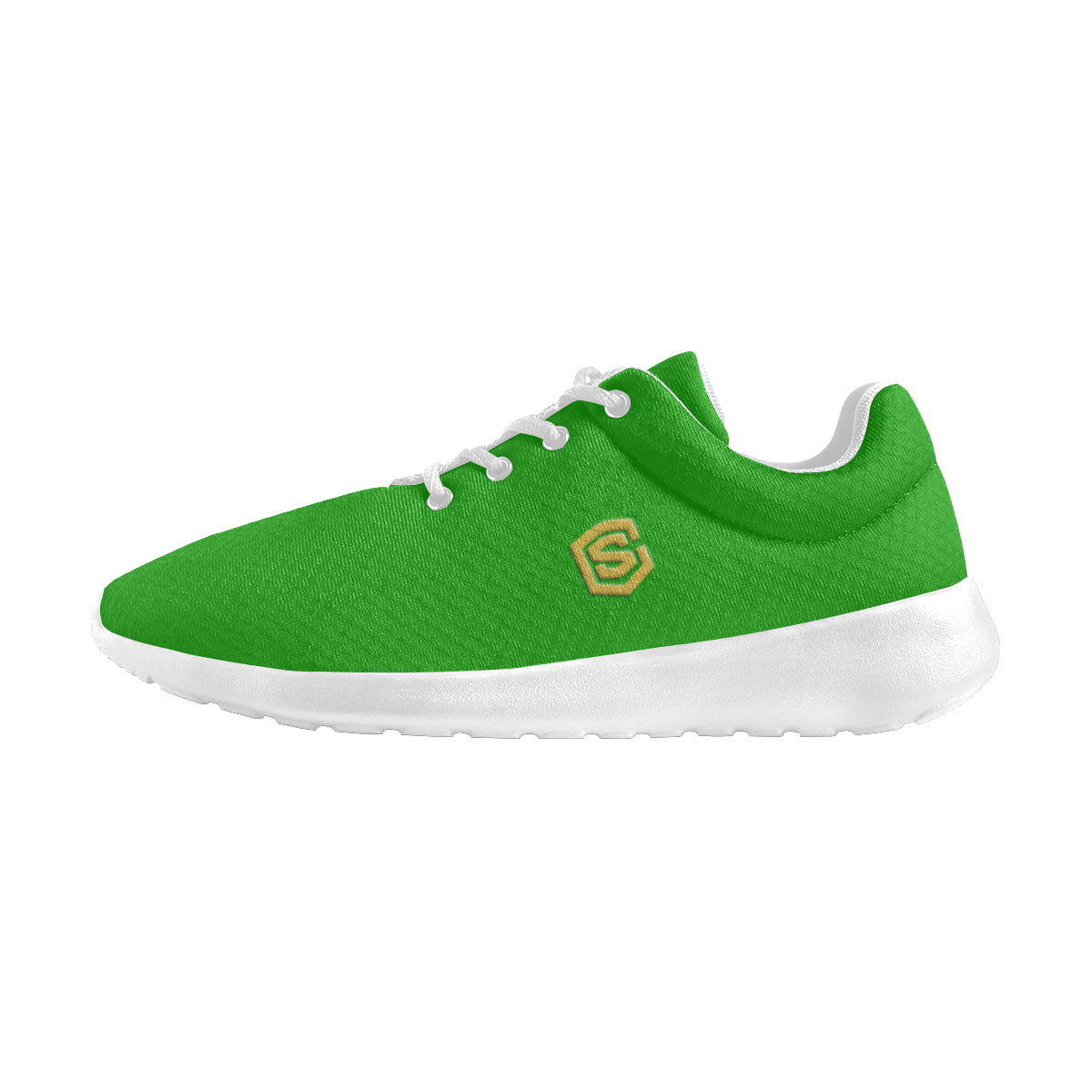 gold logo Women's Athletic Shoes (Model 0200)