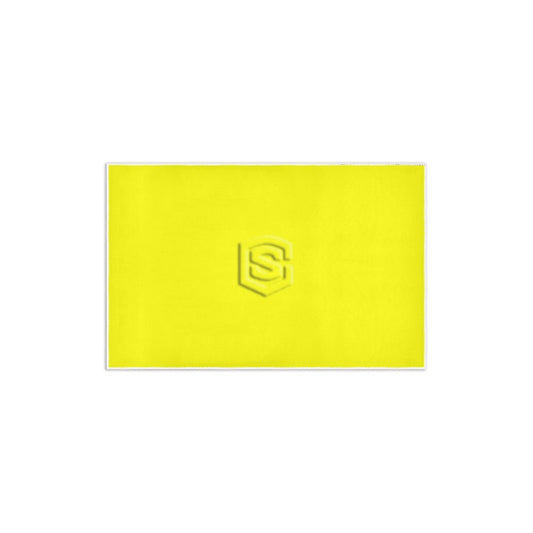 YELLOW SMALL AREA RUG WITH YELLOW LOGO Area Rug 2.6' x 1.7'