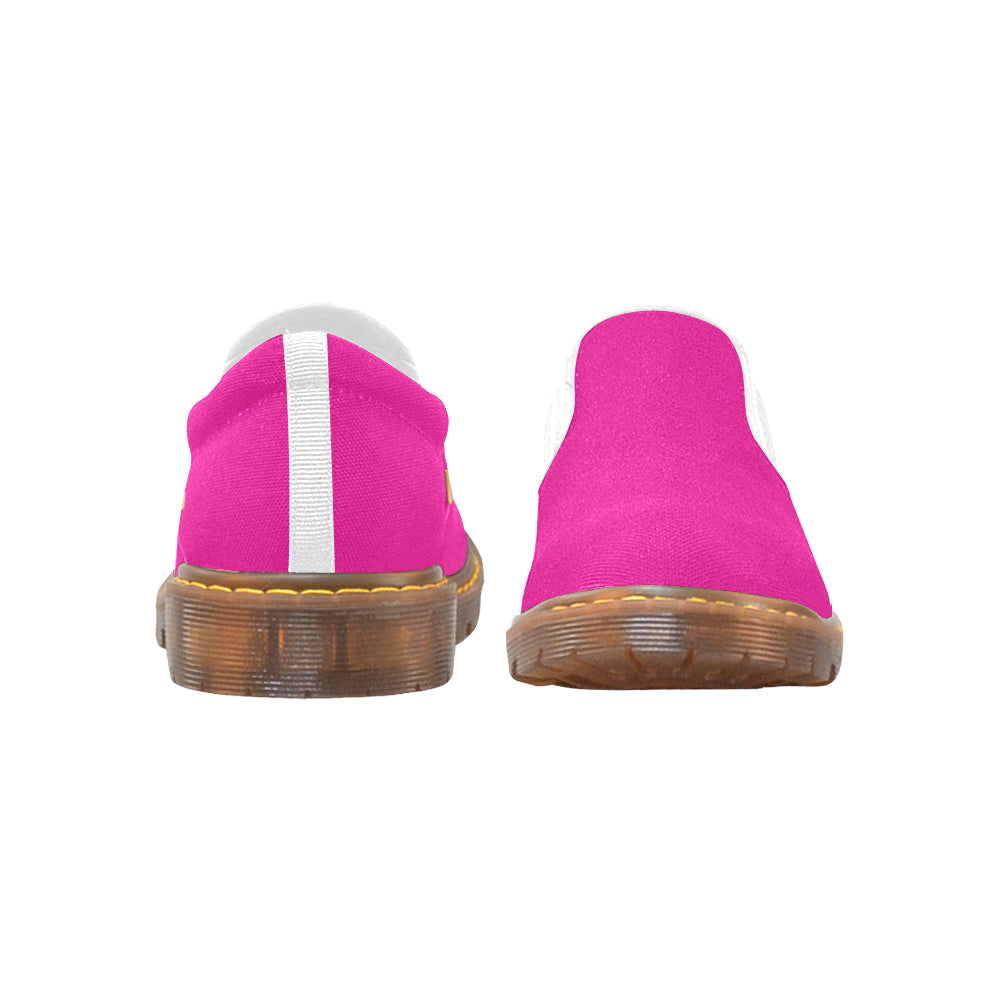 gold logo Martin Women's Slip-On Loafer (Model 12031)