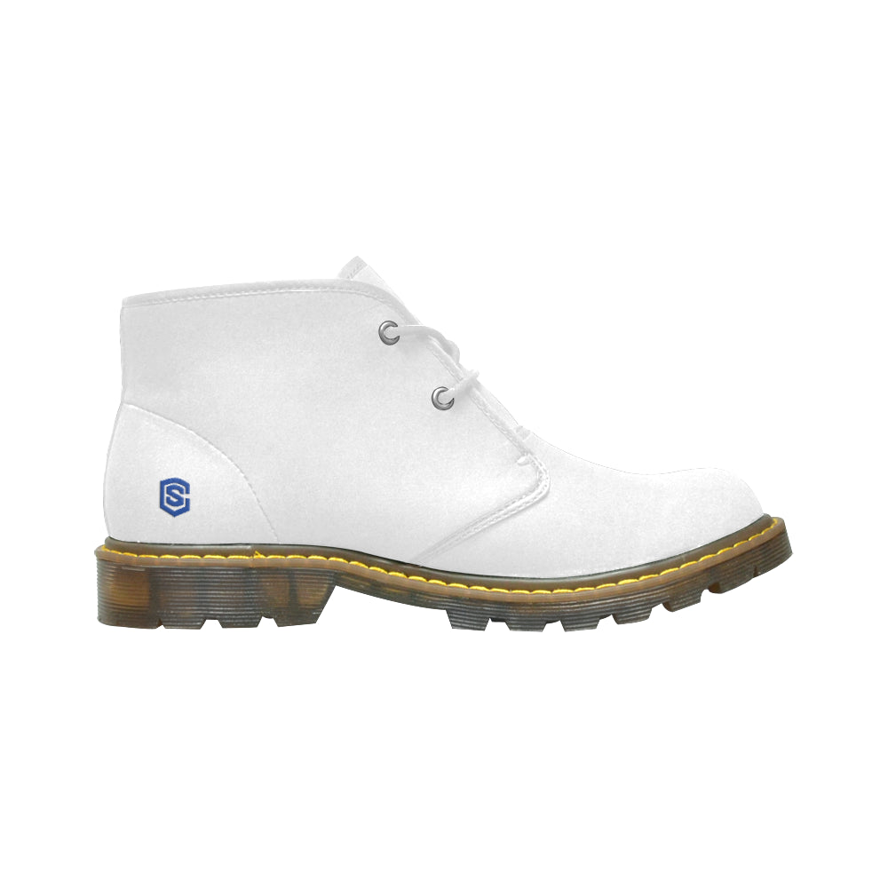 Blue Logo Men's Nubuck Chukka Boots (Model 2402)