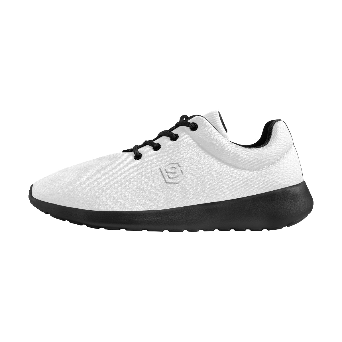 white logo Men's Athletic Shoes (Model 0200)