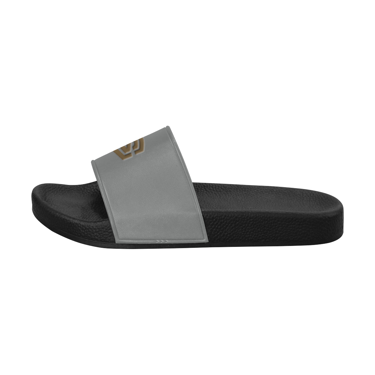 brown logo Men's Slide Sandals (Model 057)