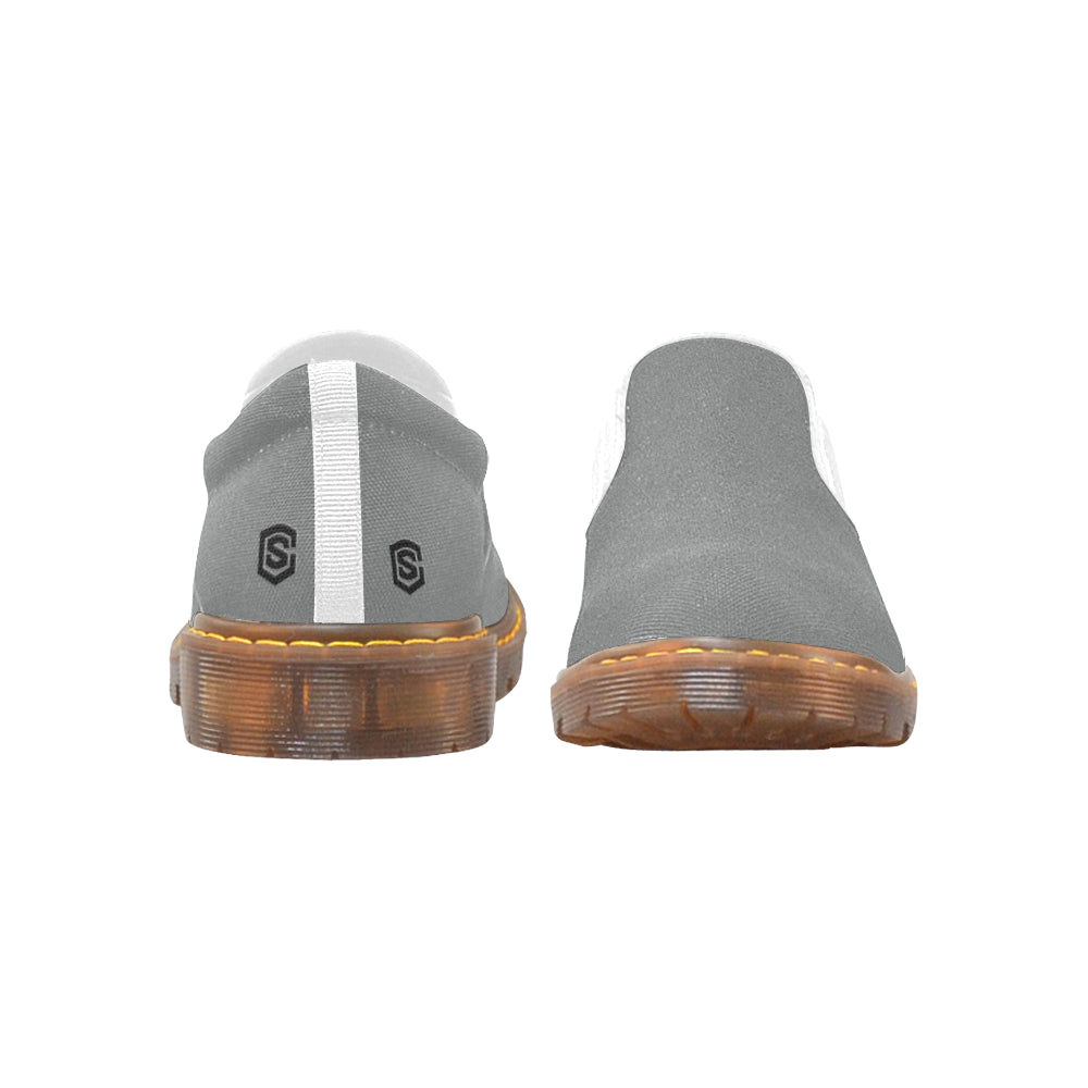 black logo Martin Women's Slip-On Loafer (Model 12031)