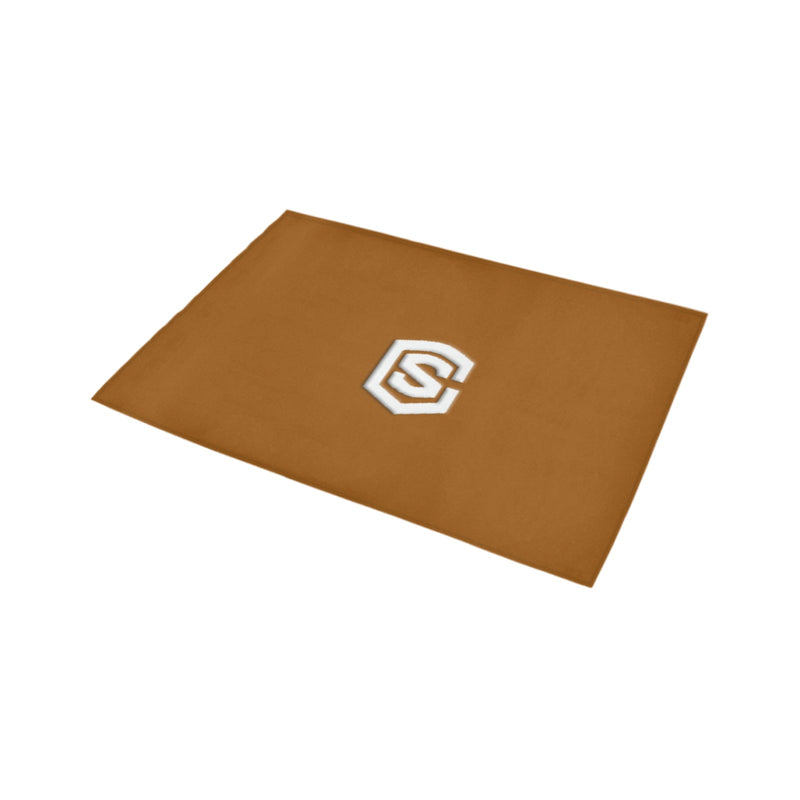 Brown Doormat 24" x 16" (Sponge Material) with White Logo Doormat 24" x 16" (Sponge Material)