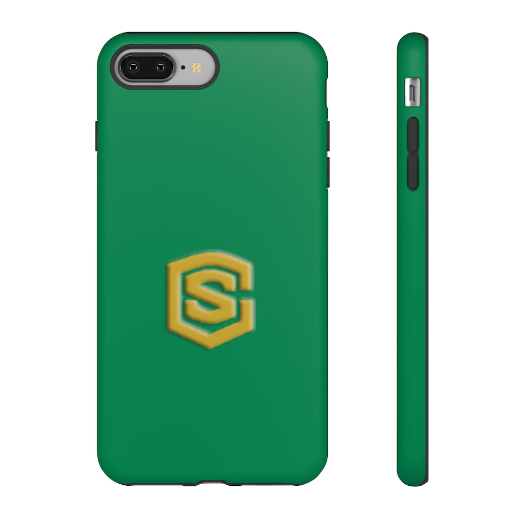 Green Tough Cases Gold Logo