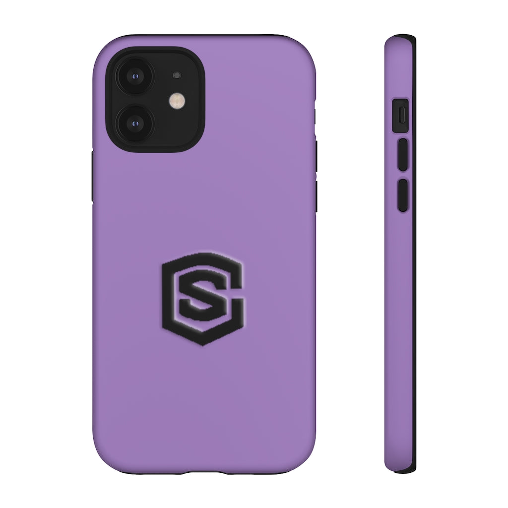 Purple Tough Cases Black Logo