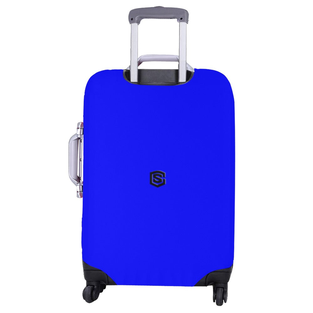 BLUE LUGGAGE COVER WITH BLACK LOGO Luggage Cover (Large Size) (26"-28")
