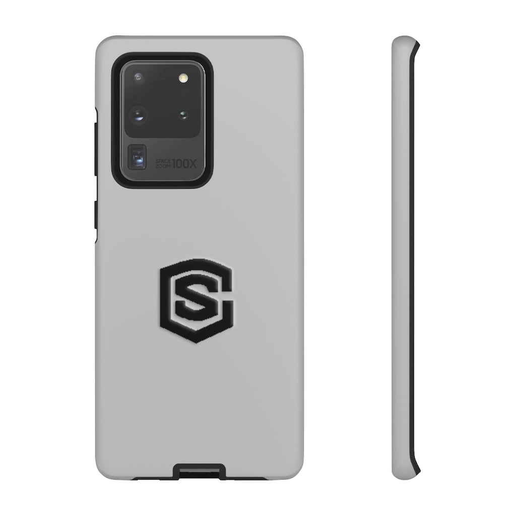 Silver Tough Cases Black Logo