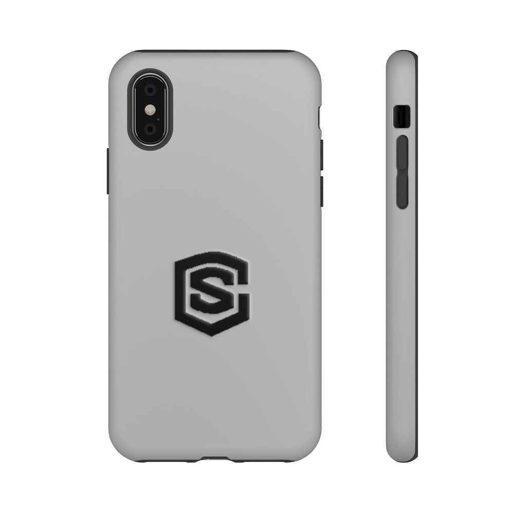 Silver Tough Cases Black Logo