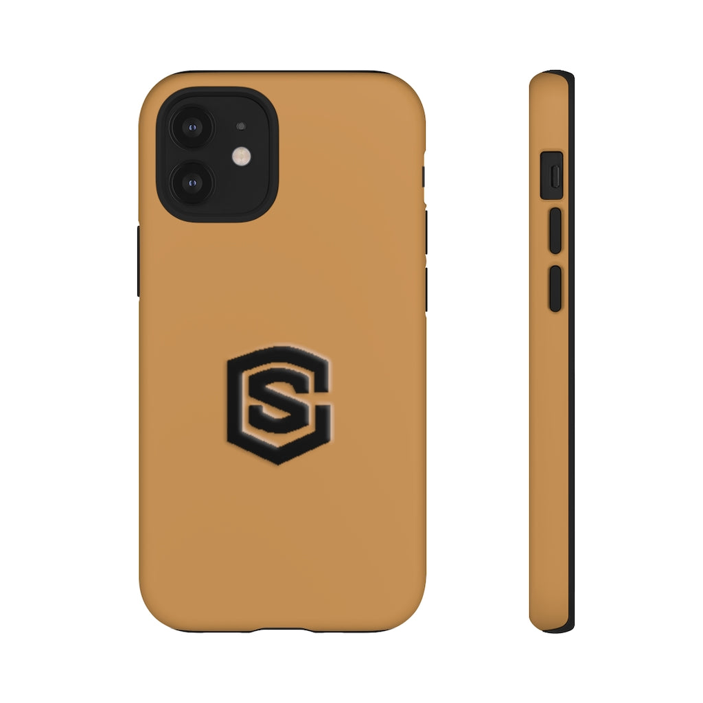 Brown Tough Cases Black Logo