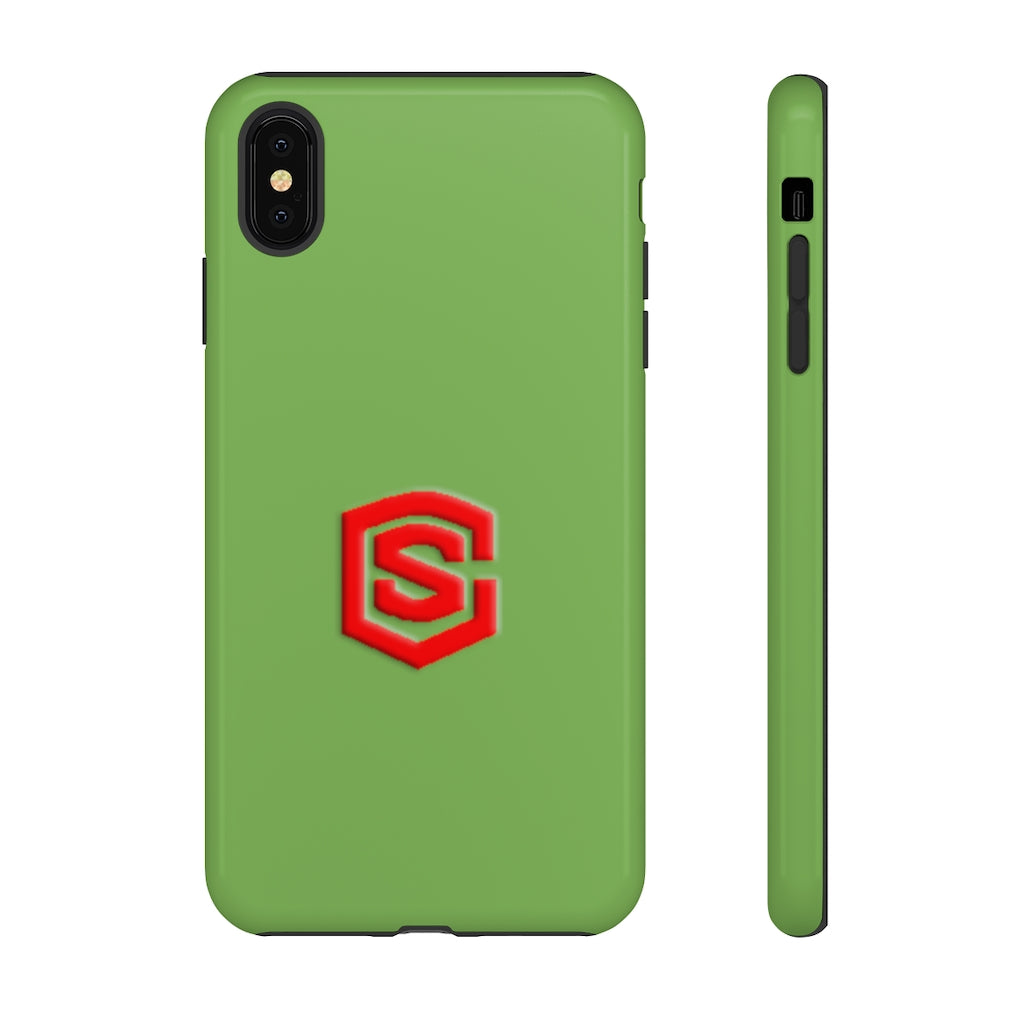 Green Tough Cases Red Logo