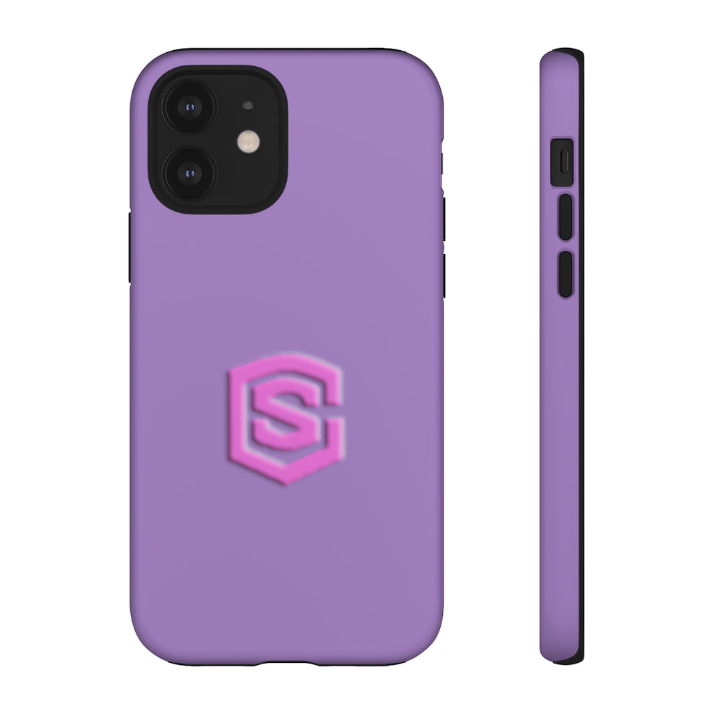 Light Purple Tough Cases Pink Logo