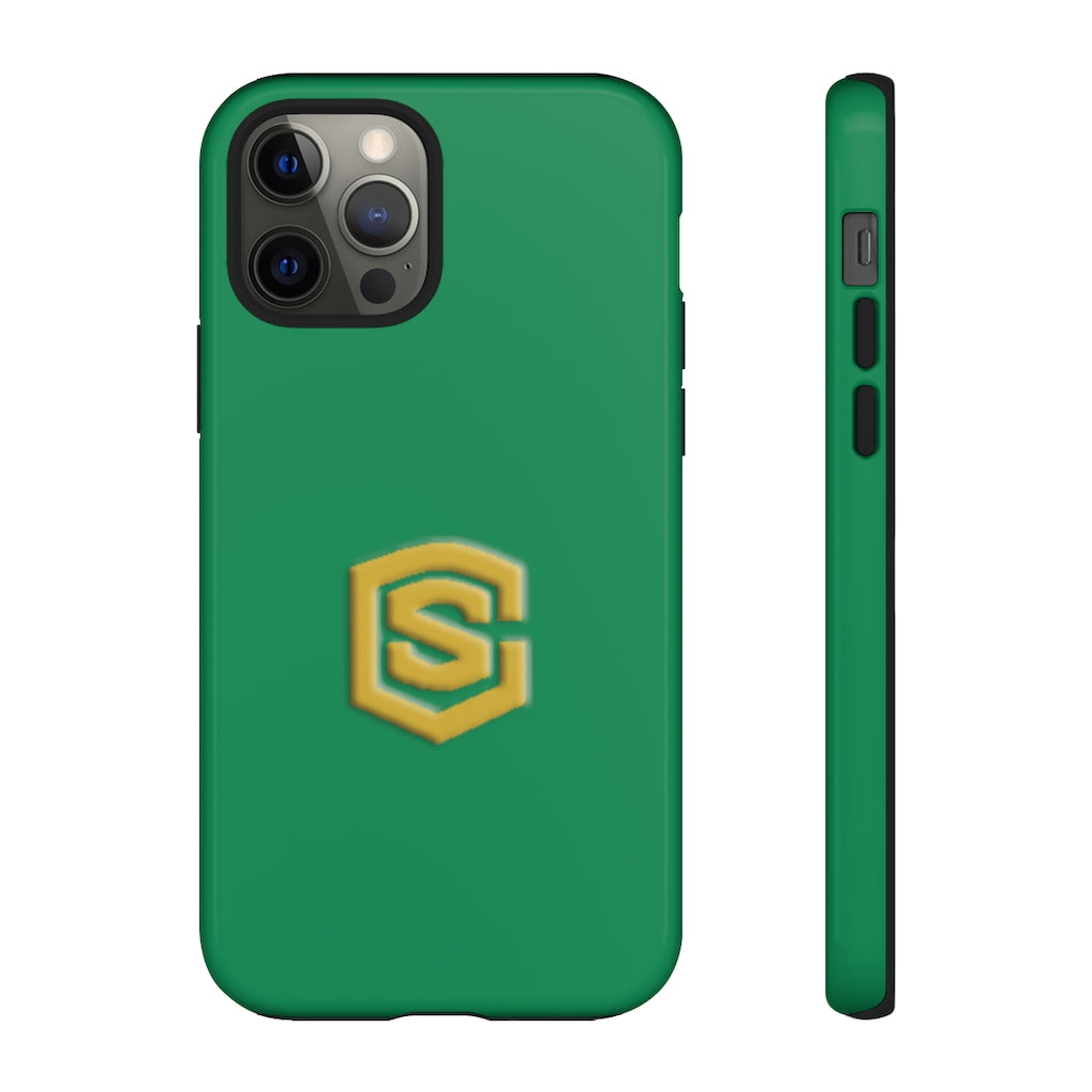 Green Tough Cases Gold Logo