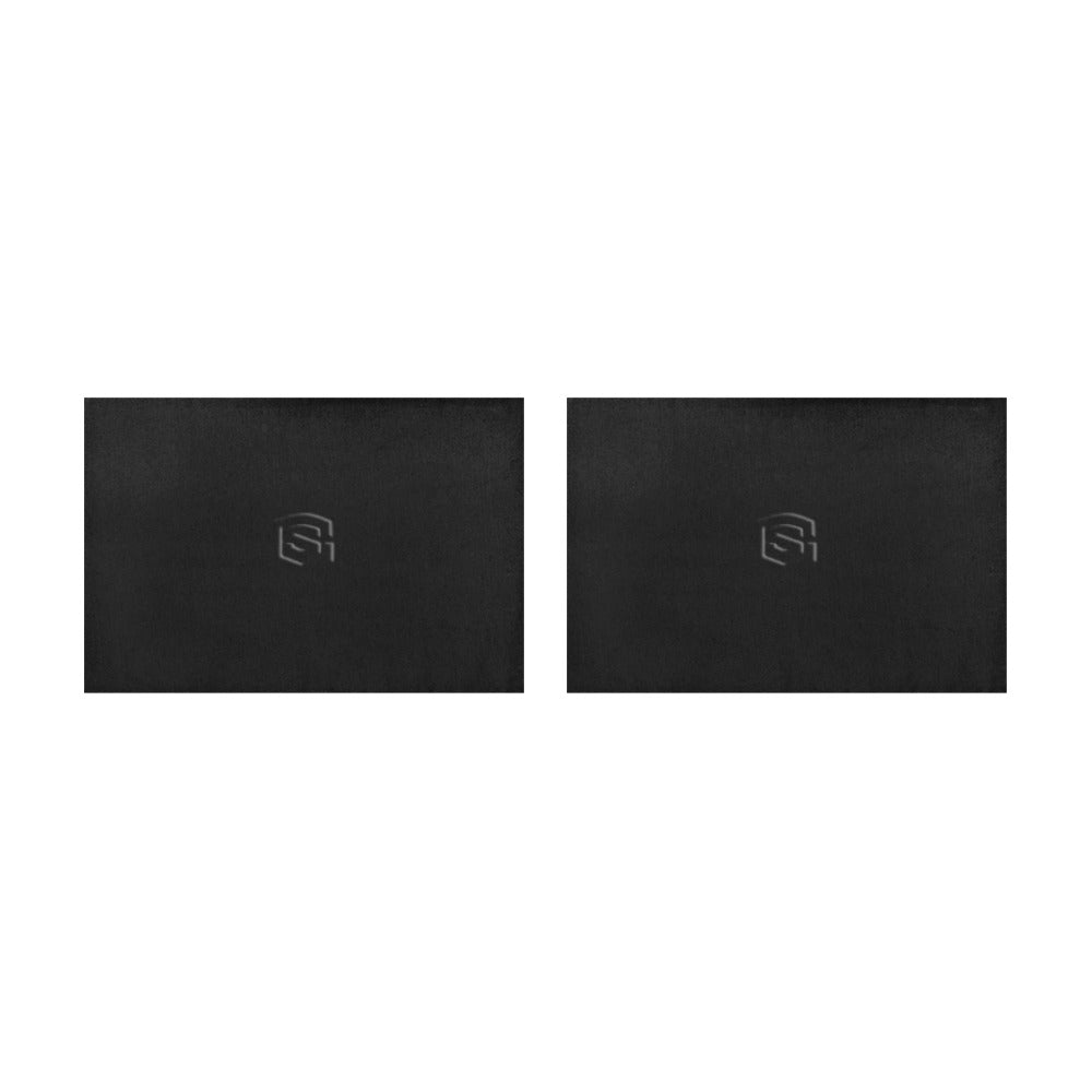 Black Placemats 12" x 18" With Black Logo Placemats 12" x 18" (Set of 2)