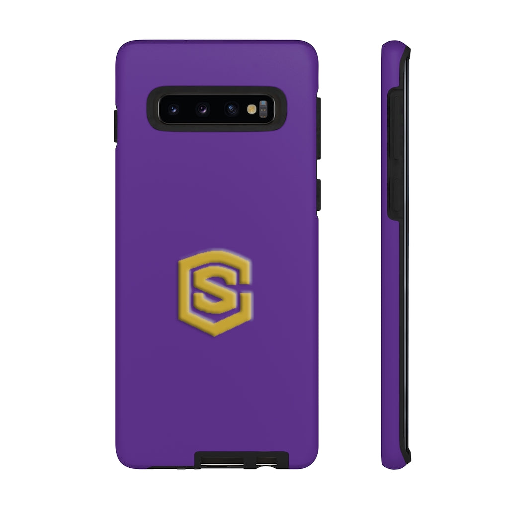 Purple Tough Cases Gold Logo