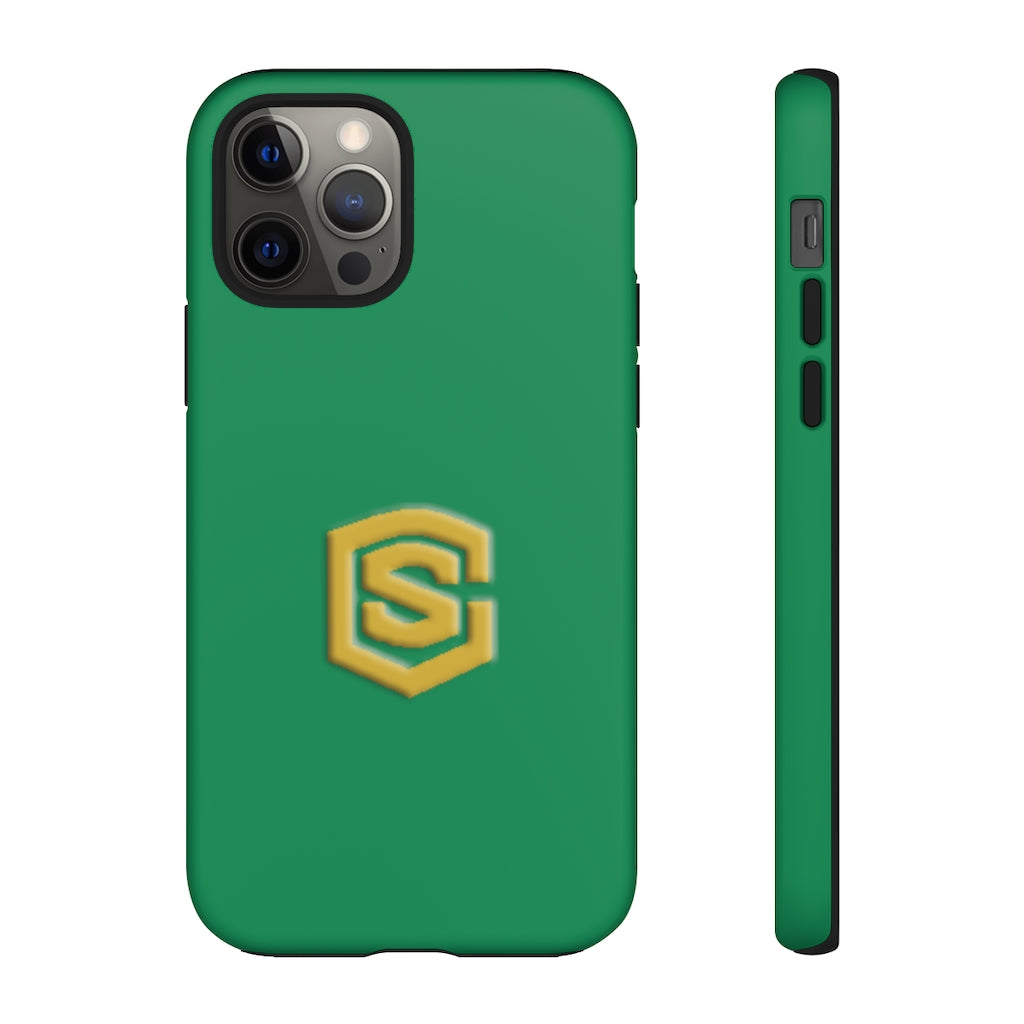 Green Tough Cases Gold Logo