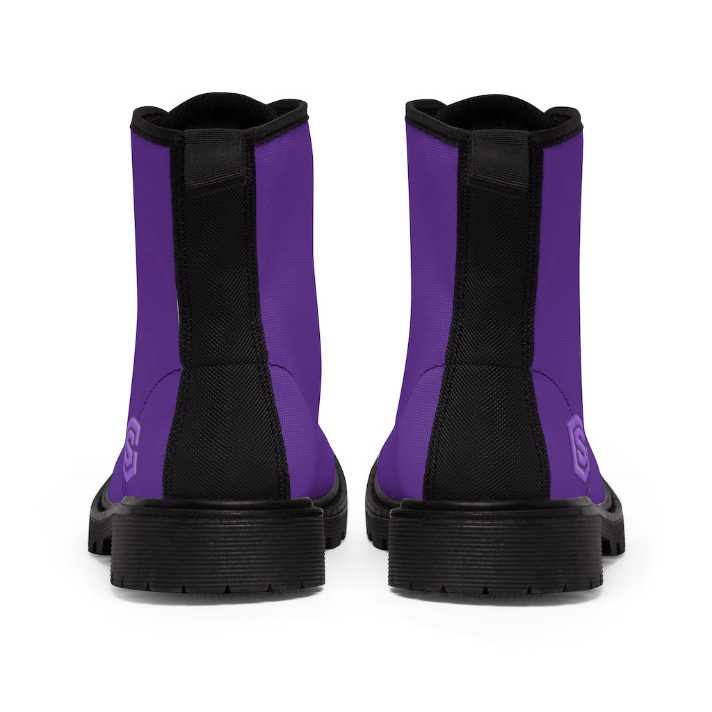 Violet Men's Canvas Boots Violet Logo