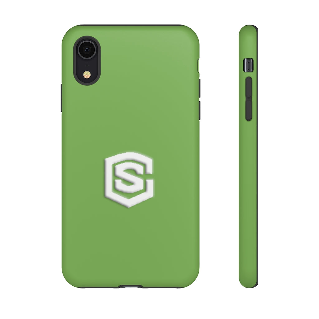 Green Tough Cases White Logo