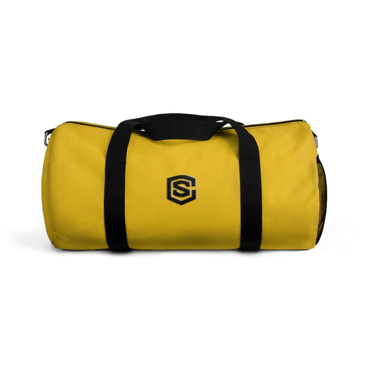 Yellow Duffel Bag Black Logo