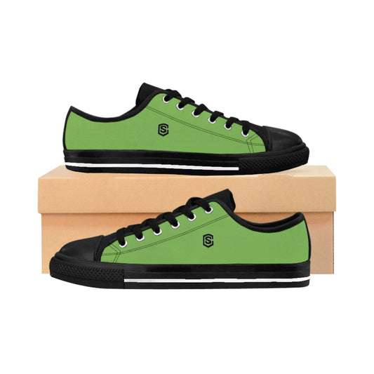 green Men's Sneakers - black logo