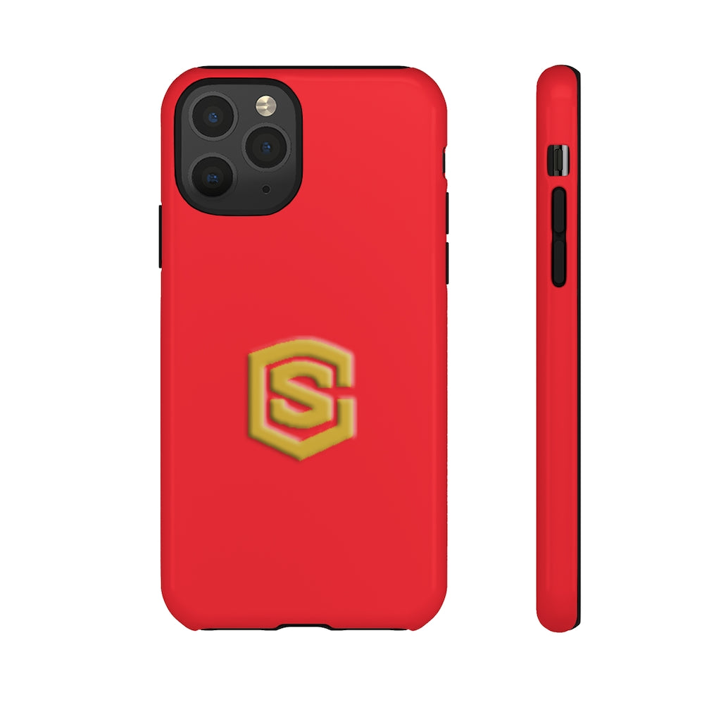 Red Tough Cases Gold Logo