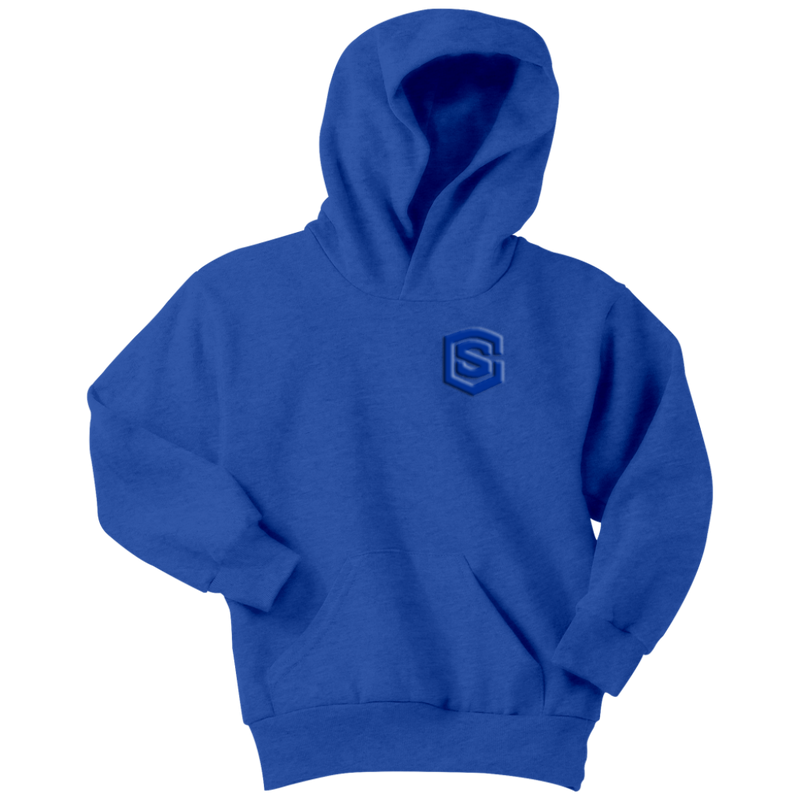 Youth Hoodie WITH BLUE  LOGO