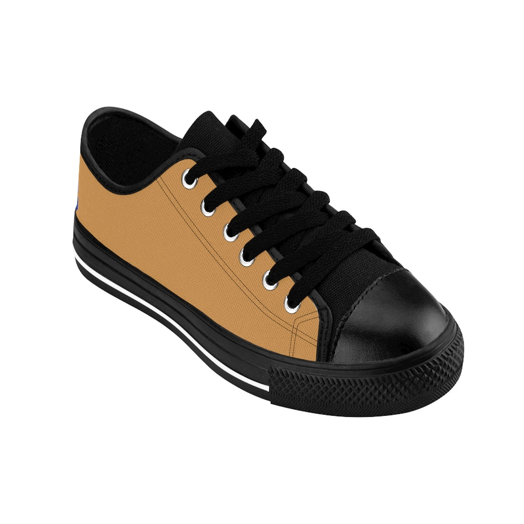 brown Women's Sneakers Blue logo