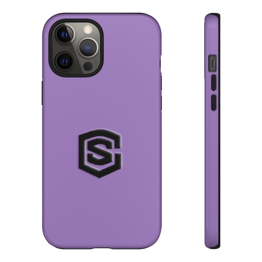 Purple Tough Cases Black Logo