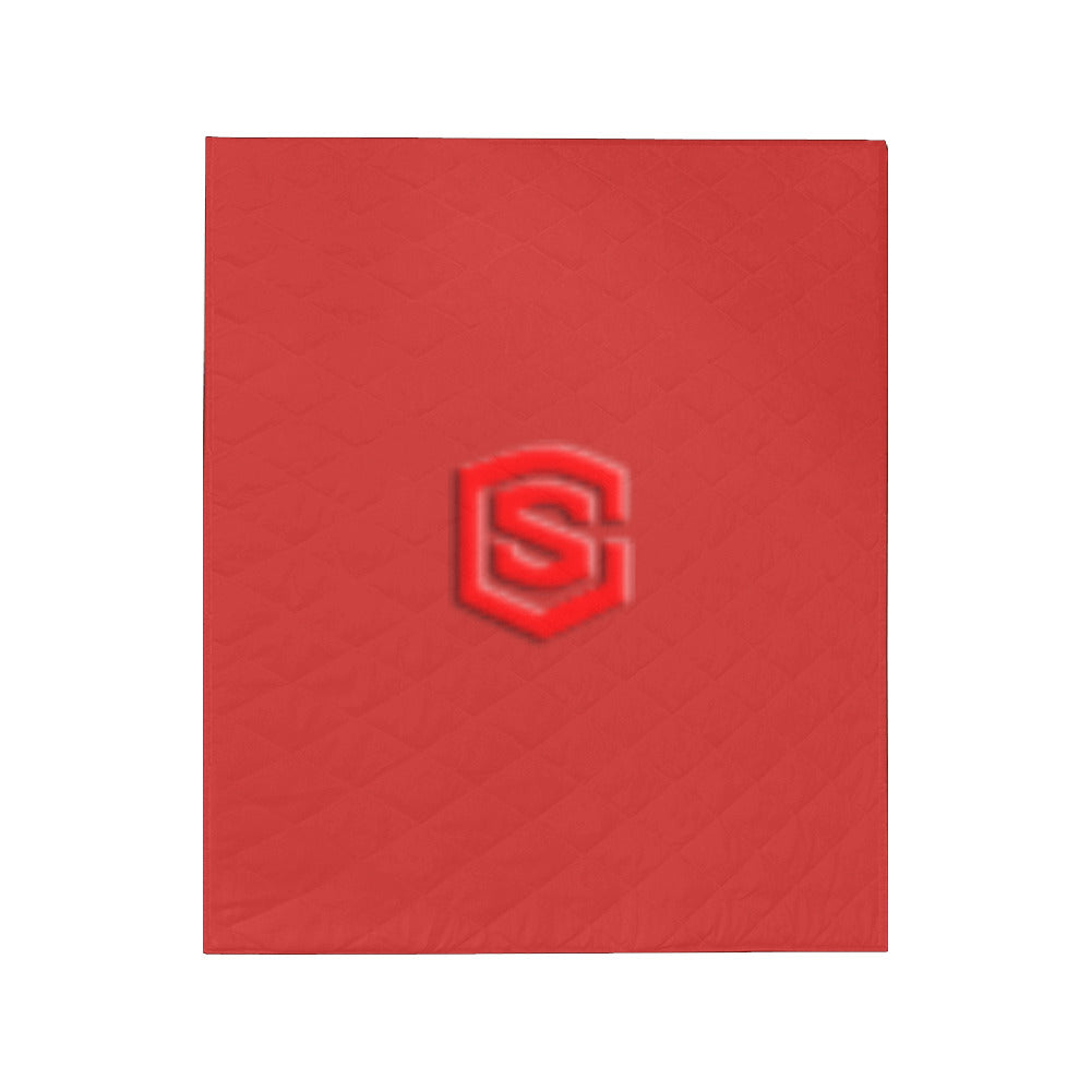 Red Custom Quilt Red Logo Custom Quilt 50" x 60"