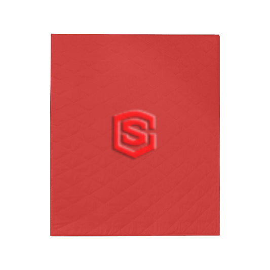 Red Custom Quilt Red Logo Custom Quilt 50" x 60"