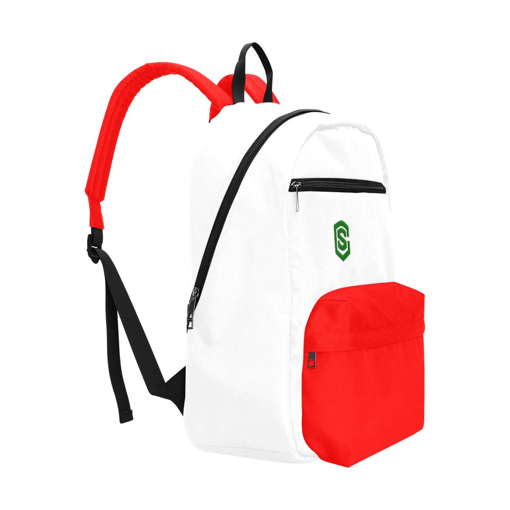 Red Travel Backpack With Green Logo Travel Backpack(Large Capacity)(Model 1691)