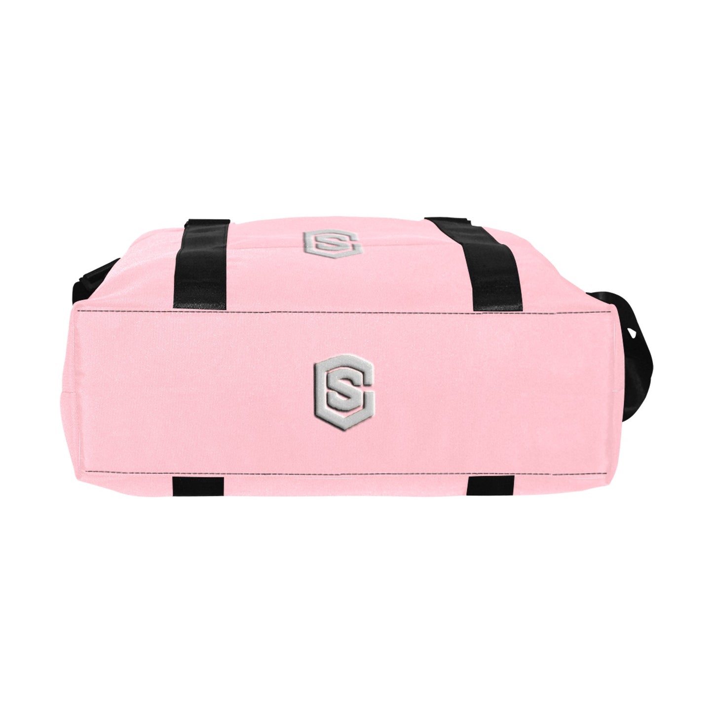 Pink Large Capacity Duffle Bag With Silver Logo Large Capacity Duffle Bag(Model1715)