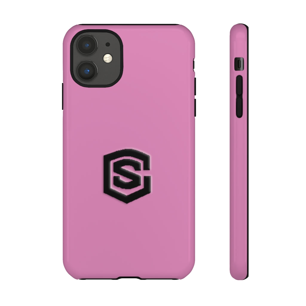 Pink Tough Cases Black Logo