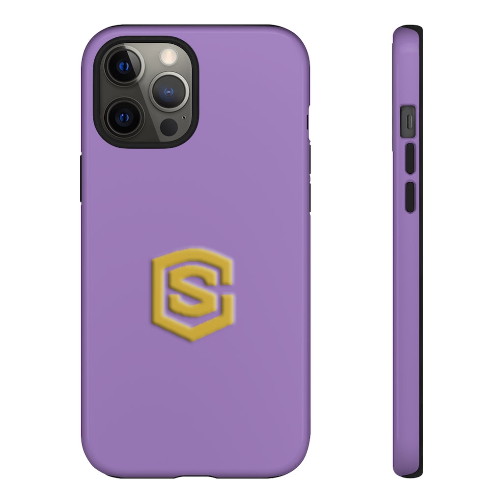 Purple Tough Cases Gold Logo