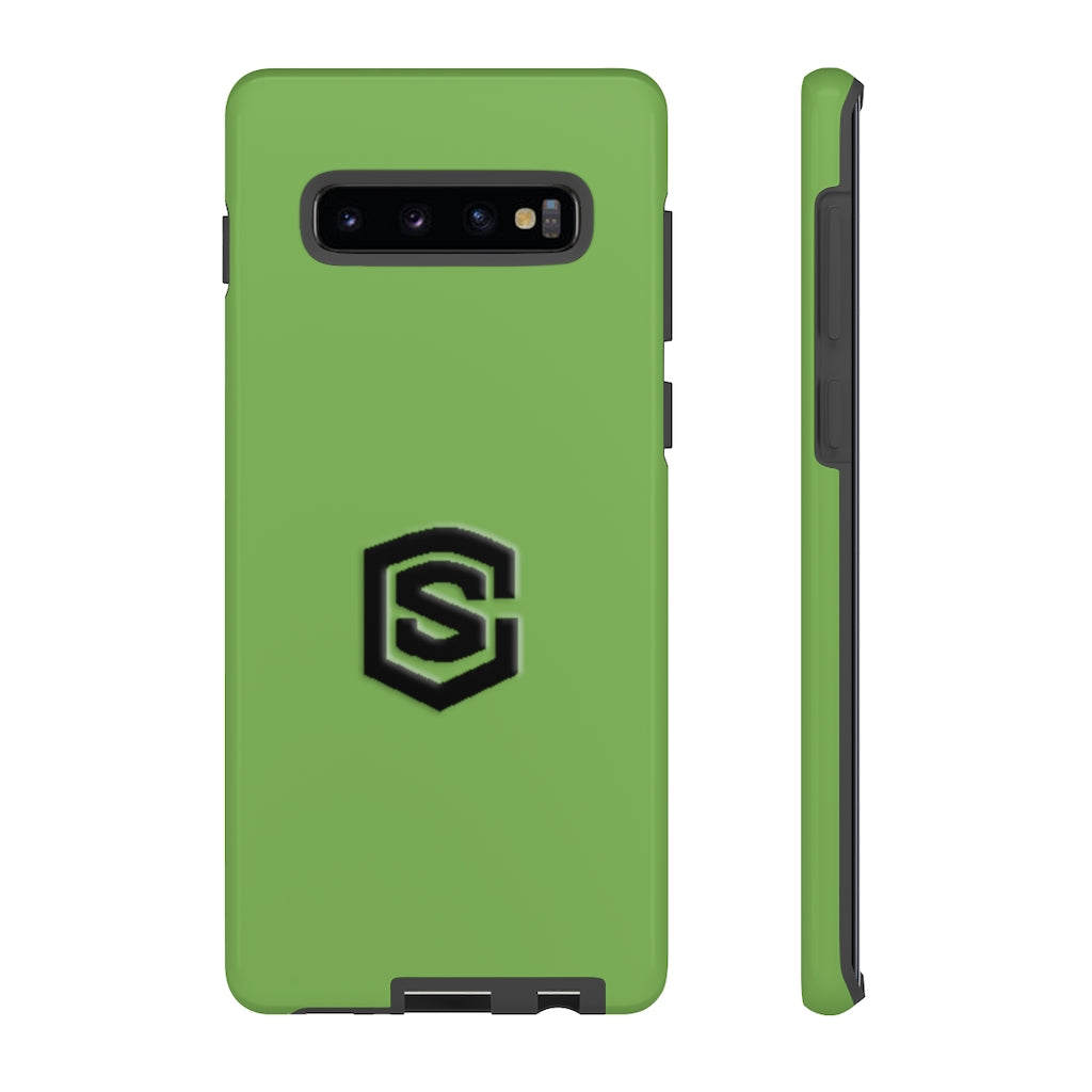 Green Tough Cases Black Logo
